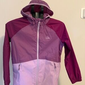 LLBean Girls Windbreaker Jacket size 14/16